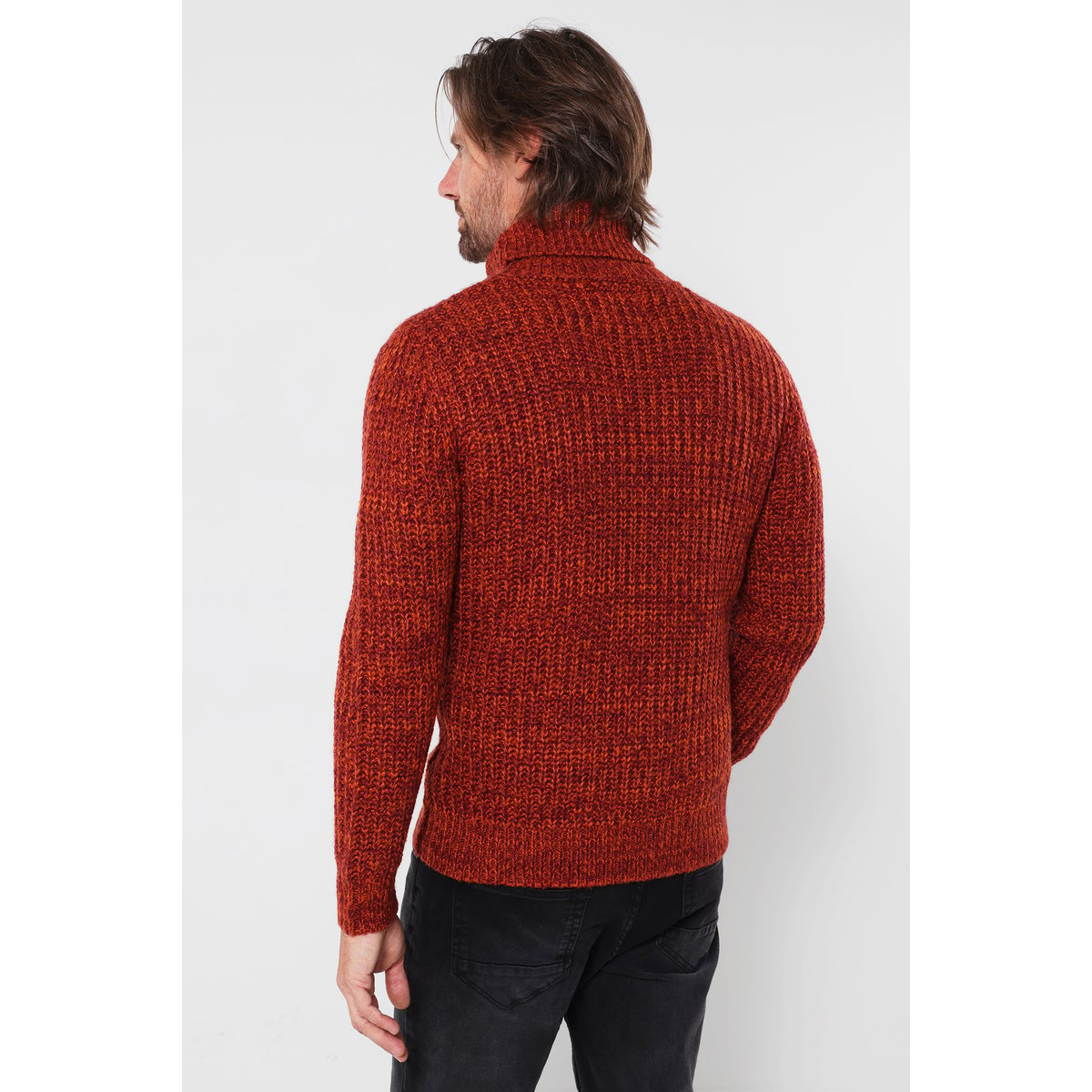 Pull Col Roulé Style Marin rouge, JOE BROWNS