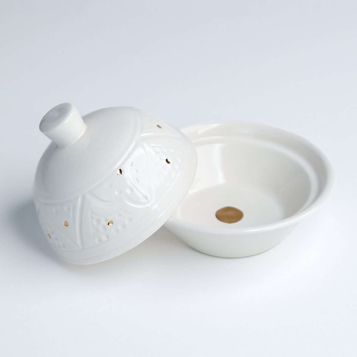 Sucrier EMPREINTE blanc, CHABI CHIC