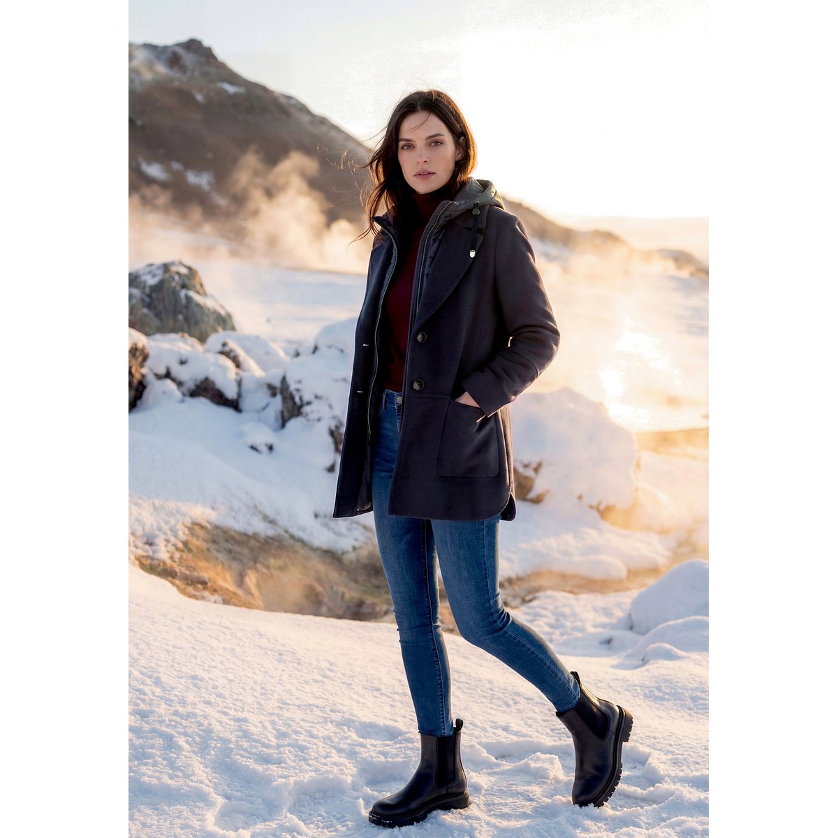 Veste d'hiver avec partie veste sans manches amovible night sky, GIL BRET