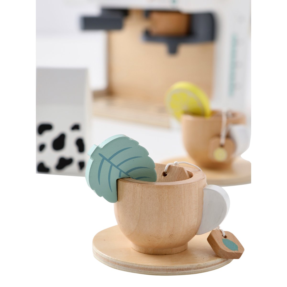 Machine à café et à thé en bois multicolore, VERTBAUDET