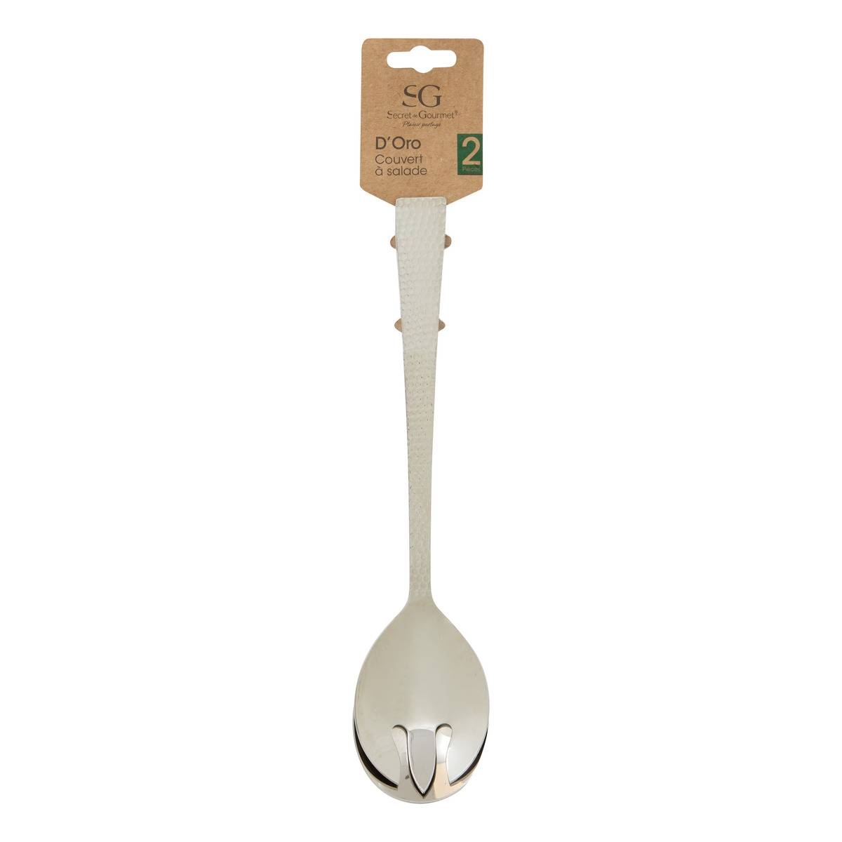 Couverts à salade D'ORO argent, ATMOSPHERA