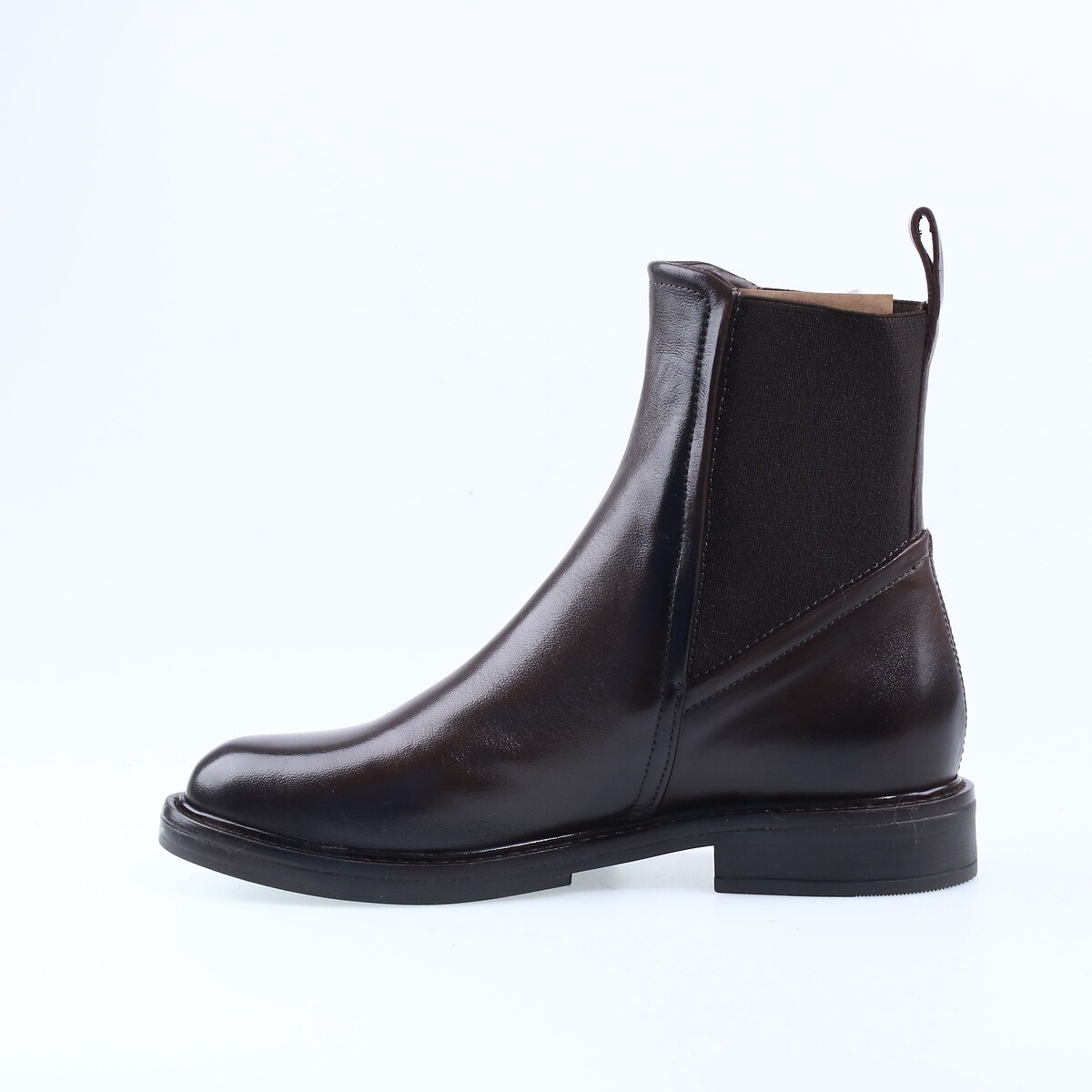 Bottines Chelsea en cuir marron foncé, MJUS