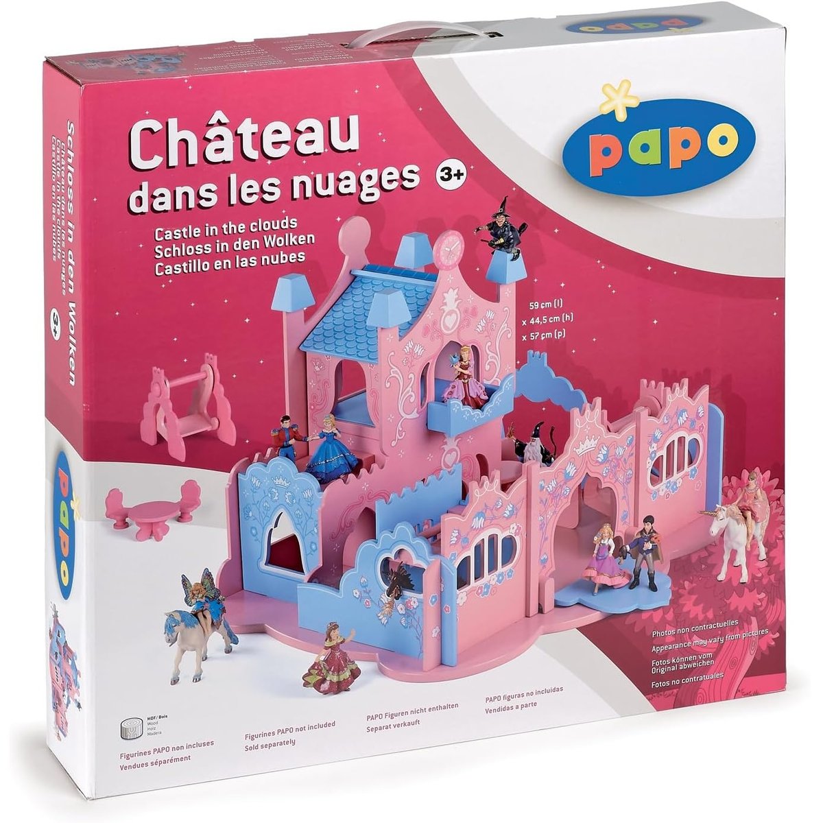 Château dans les nuages rose, PAPO