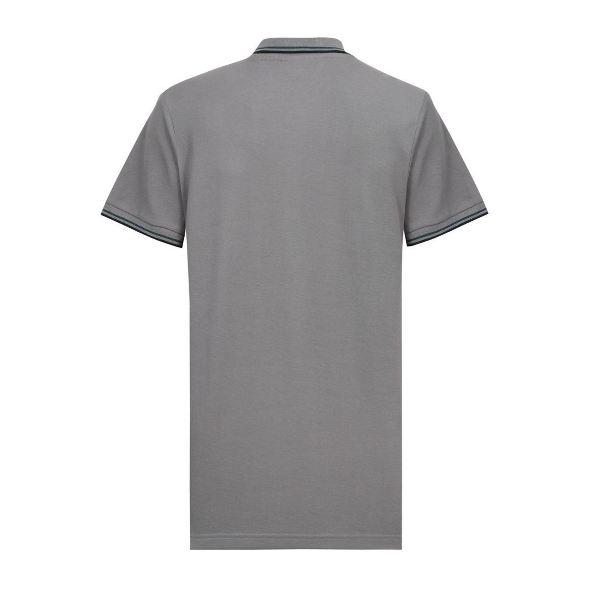 Polo piqué de coton gris/noir/vert, UMBRO