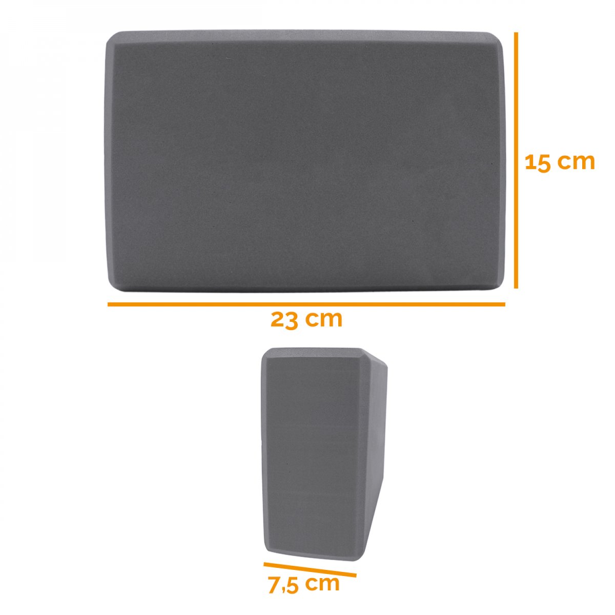 Brique de yoga gris, VIVEZEN