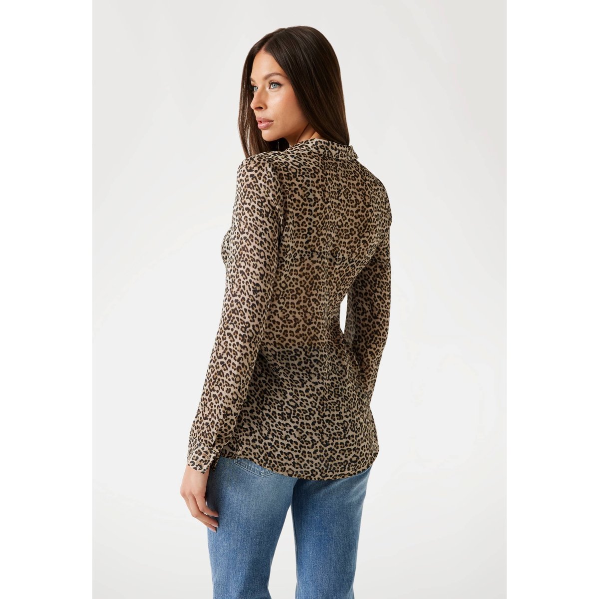 Chemise Mousseline Imprimé Léopard animalier, GUESS