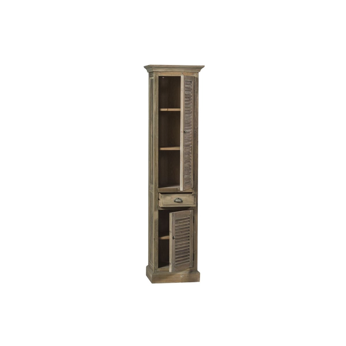 Colonne de salle de bain en bois avec porte en bois droite - HANOÏ bois clair, HELLIN, DEPUIS 1862