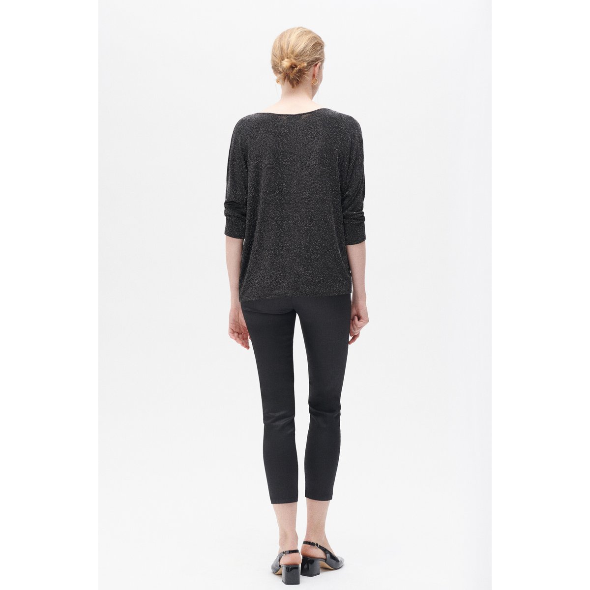 T-shirt loose élégant FRANNY gris argent, CAROLL