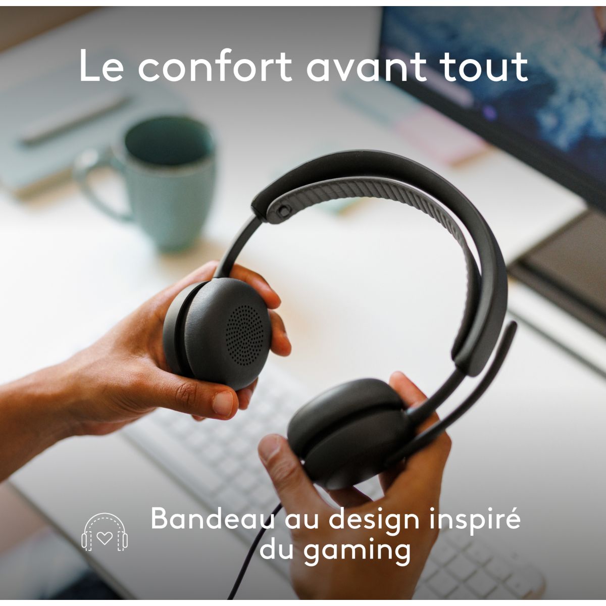 Micro-casque Zone Wired 2 GRAPHITE couleur unique, LOGITECH