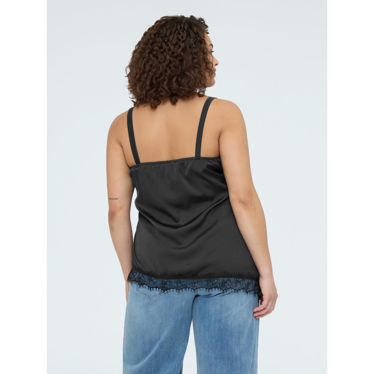 Top avec détails en dentelle noir, FIORELLA RUBINO