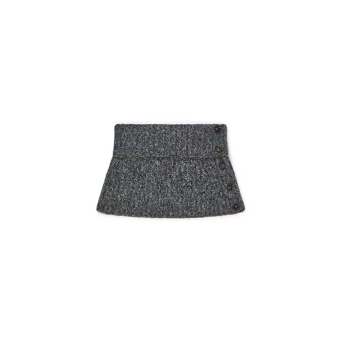 Col en grosse maille gris chiné, RODIER