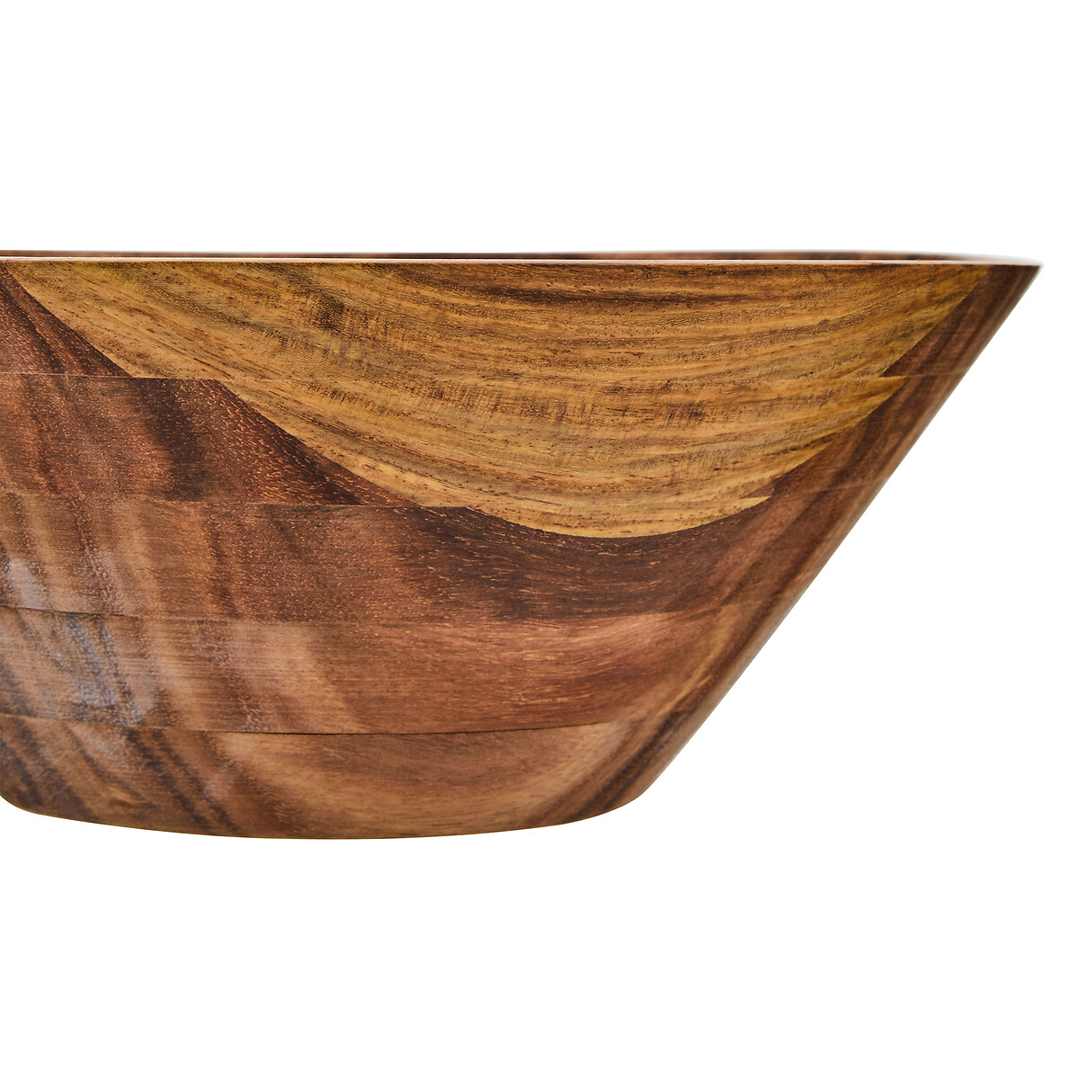 Kora Large Sheesham Wood Shallow Salad Bowl natural, SO'HOME