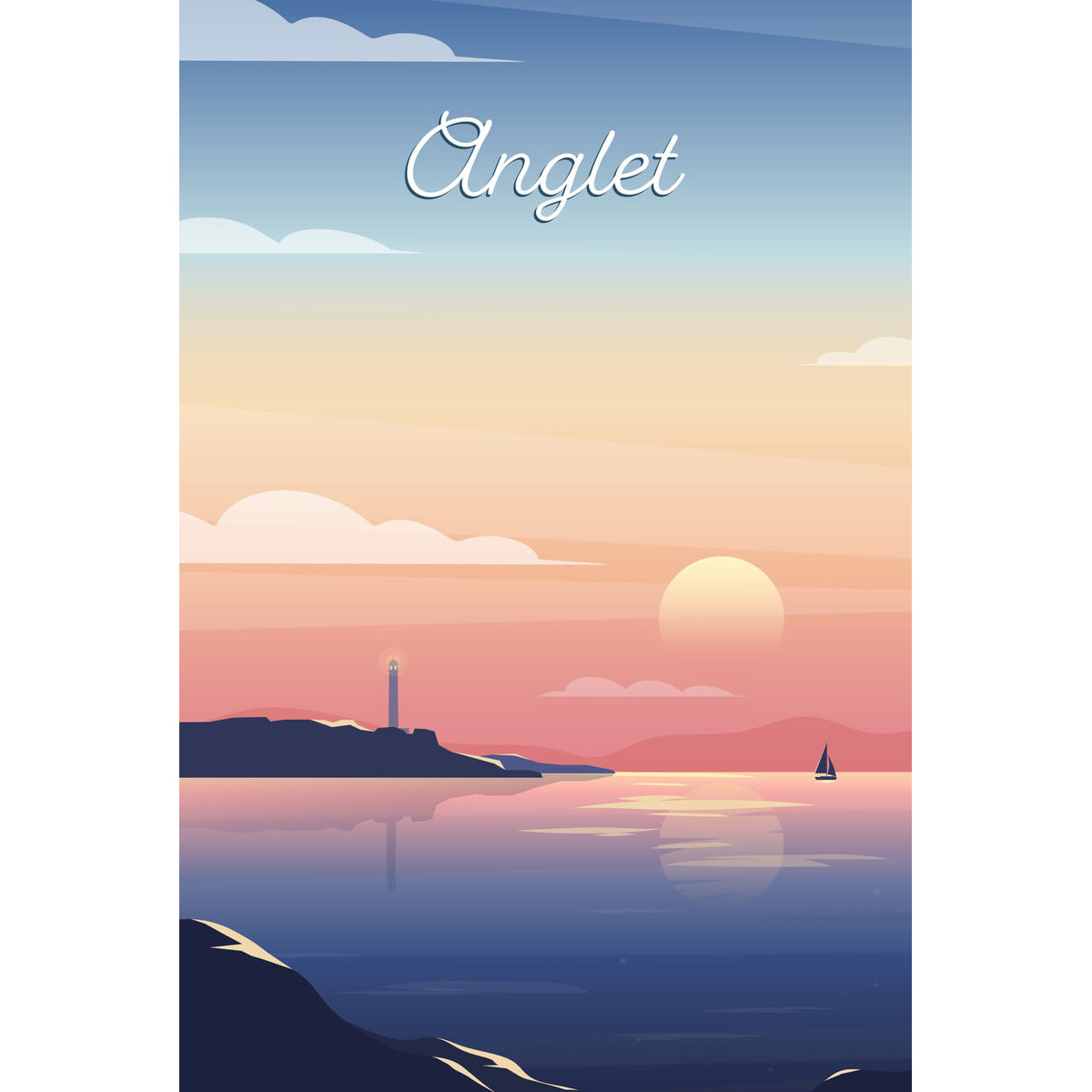 Tableau Mural Illustration Anglet MER tableaux sur toile-violet, CEANOTHE