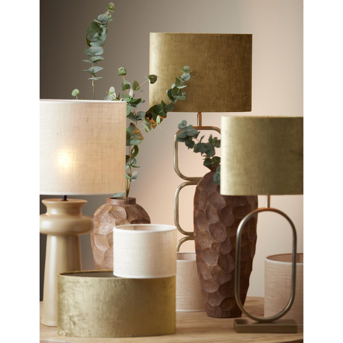 Abat-Jour Textiles SENDAI sable, LIGHT & LIVING