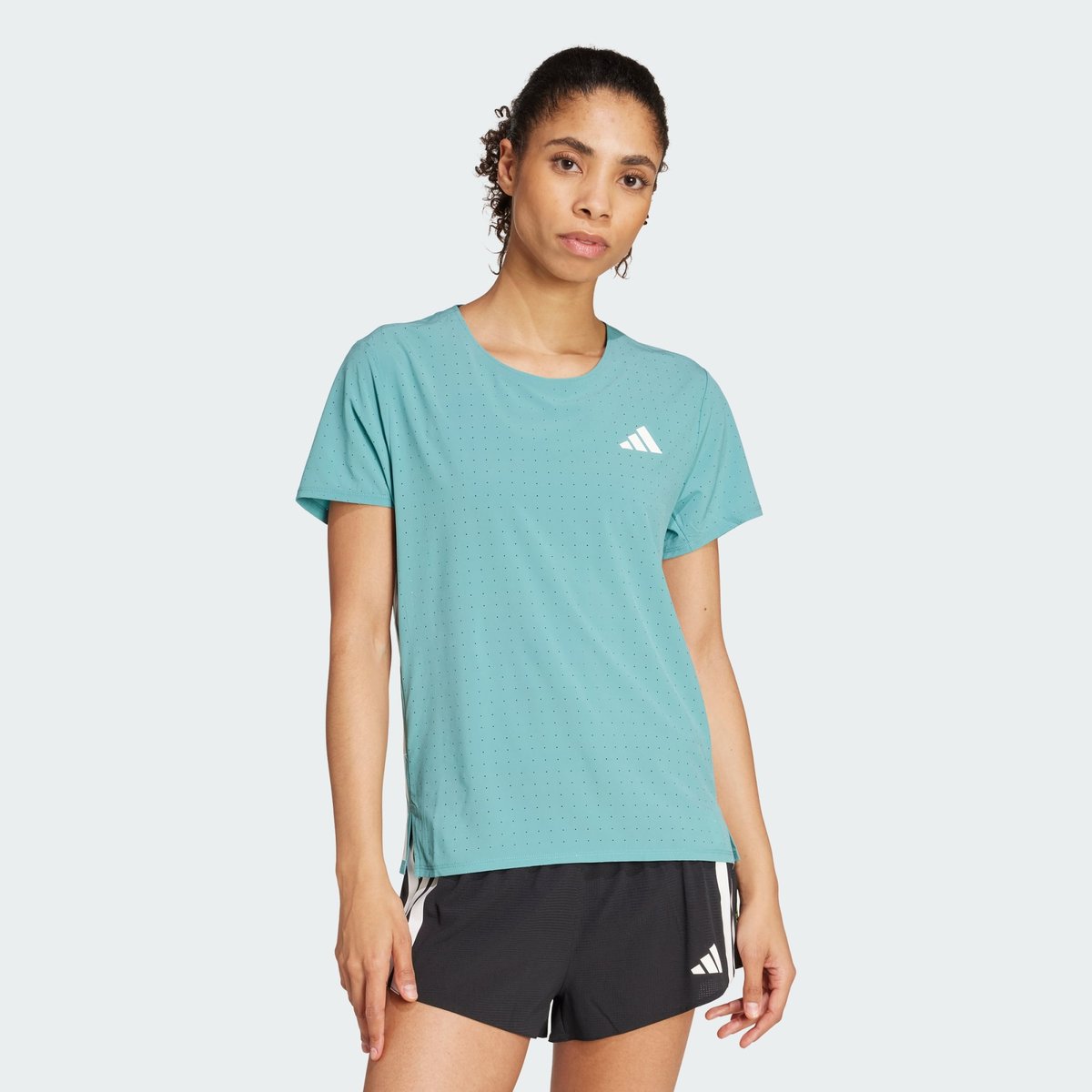T-Shirt De Running Adizero T-Shirt De Running Adizero powder teal, adidas Performance