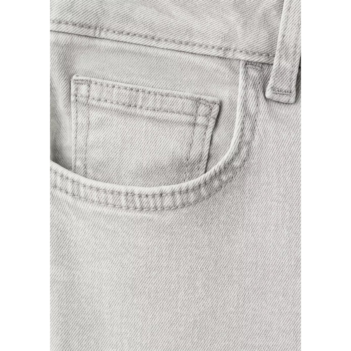 Jean low waist flare gris denim, MANGO TEEN