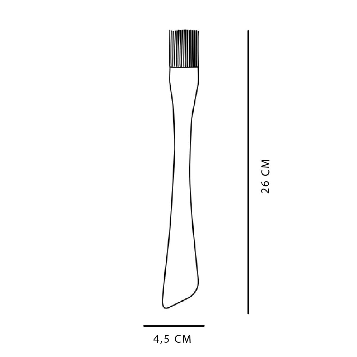 Pinceau en silicone pour cuisine KITCHEN blanc, UTILITY