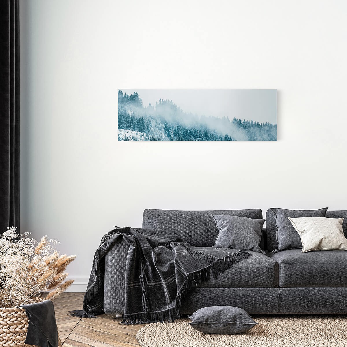 Tableau Mural Brume De Montagne GRANDS ESPACES tableaux sur toile-bleu, CEANOTHE