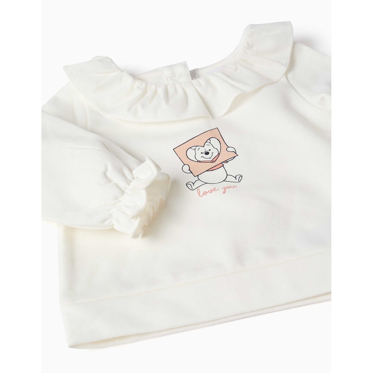 Ensemble de jogging en coton peigné avec imprimé Winnie l'Ourson blanc, ZIPPY