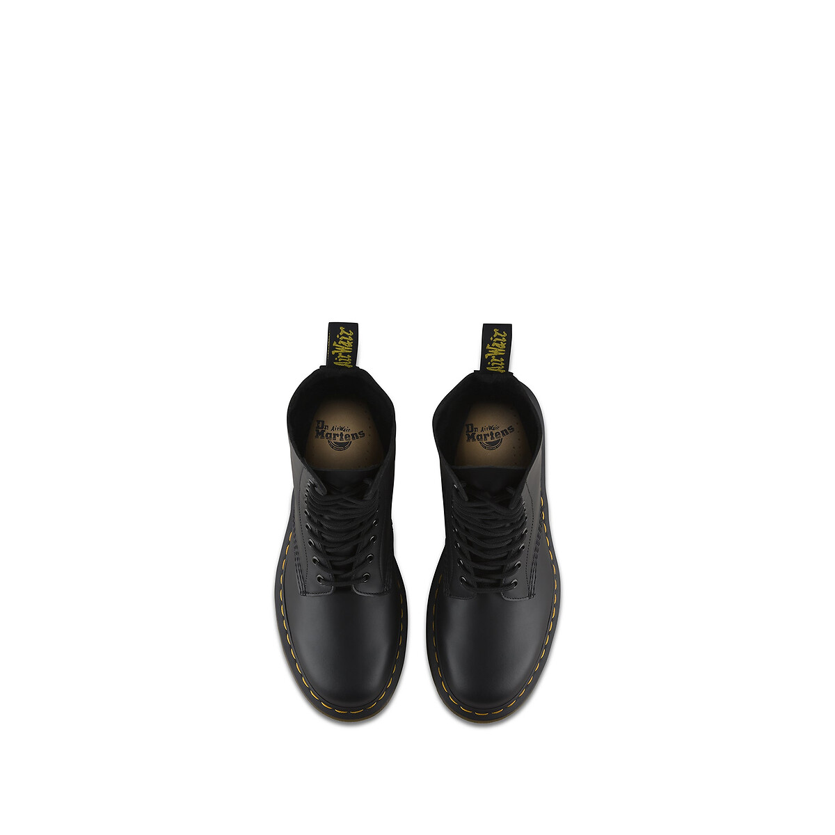Boots montantes en cuir 1490 Smooth noir, DR. MARTENS