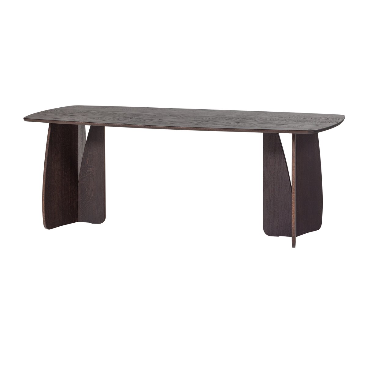 Table à manger en bois de chêne VEERE marron, WOOOD
