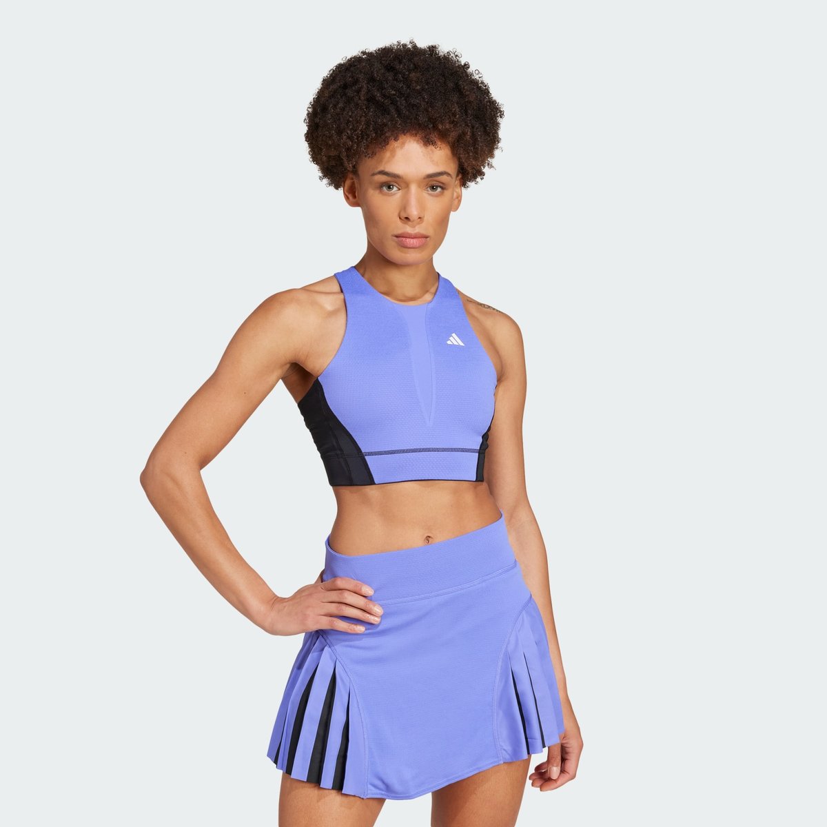 Crop top de tennis Pro HEAT.RDY cobalt blue / black, adidas Performance
