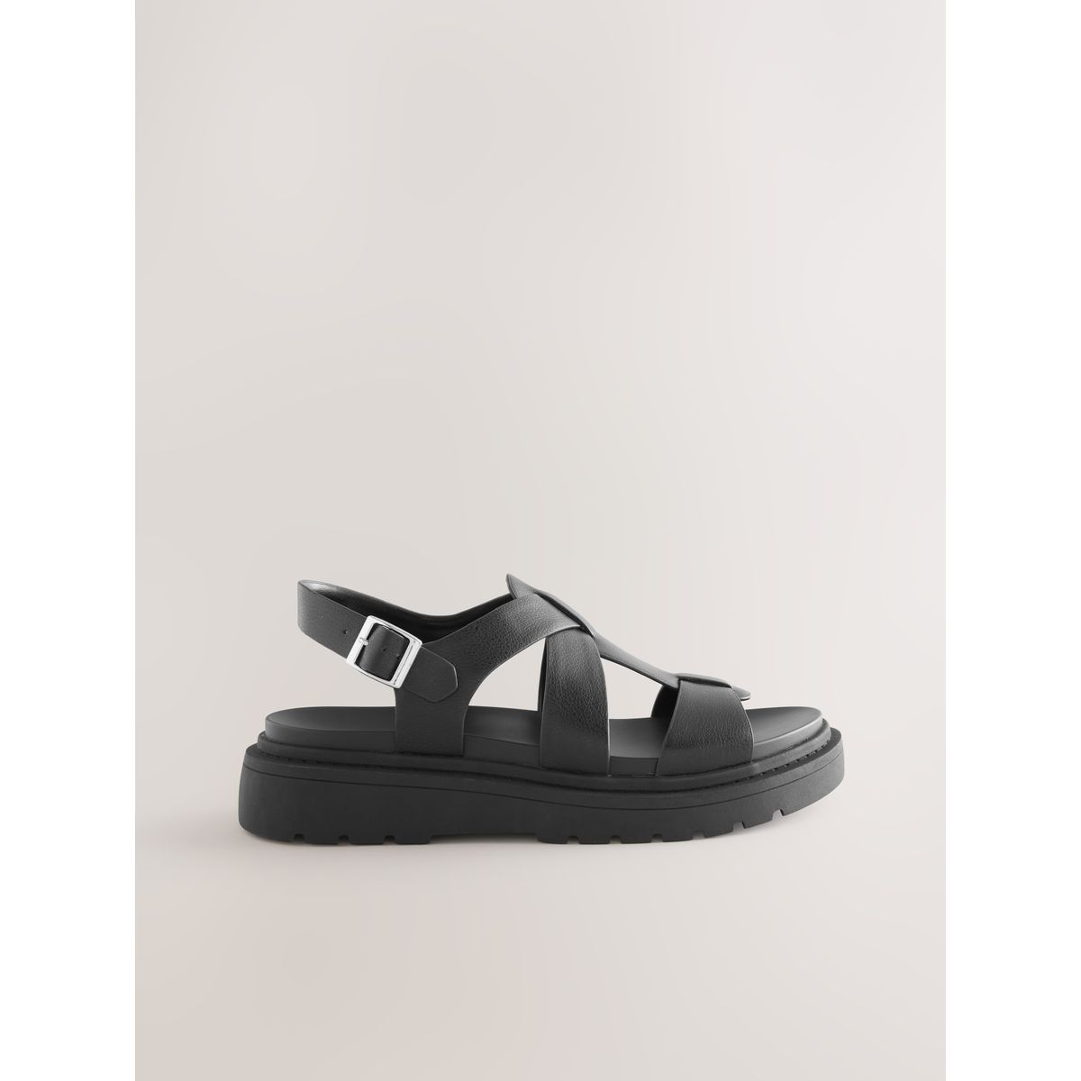 Sandales forever comfort® à semelle épaisse noir, NEXT