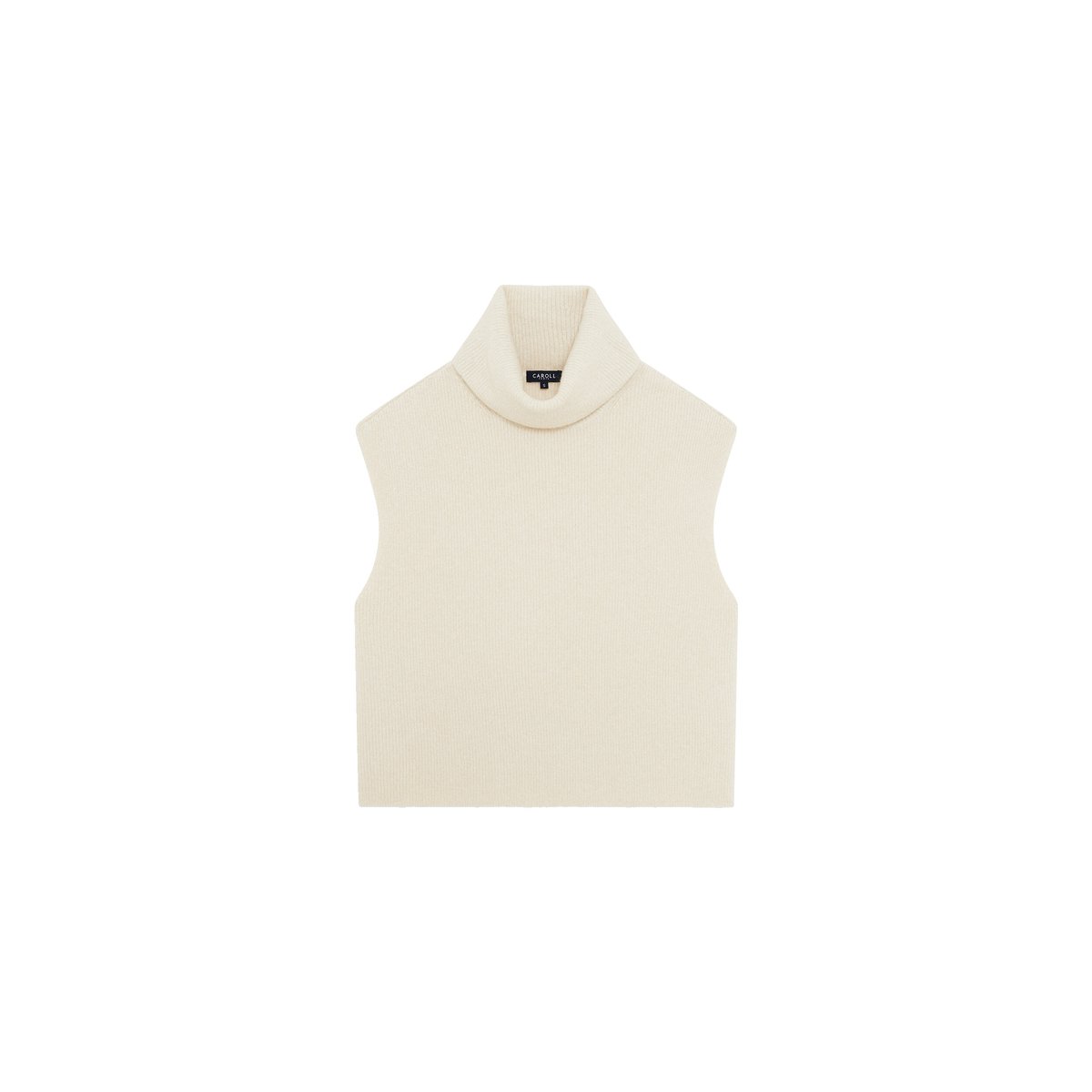 Pull droit col roulé MROZENN ecru, CAROLL