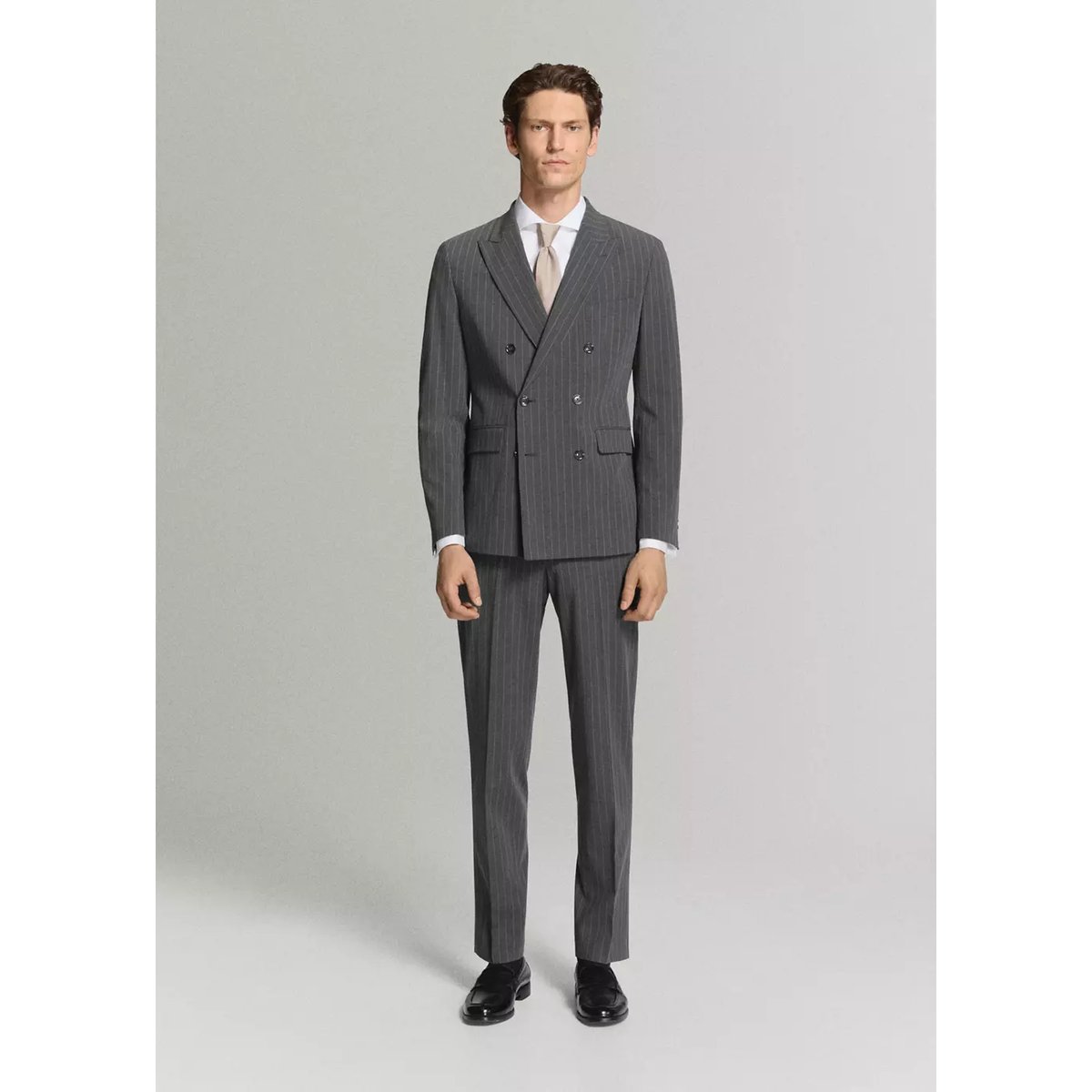 Chemise costume slim fit 100 % coton blanc, MANGO MAN