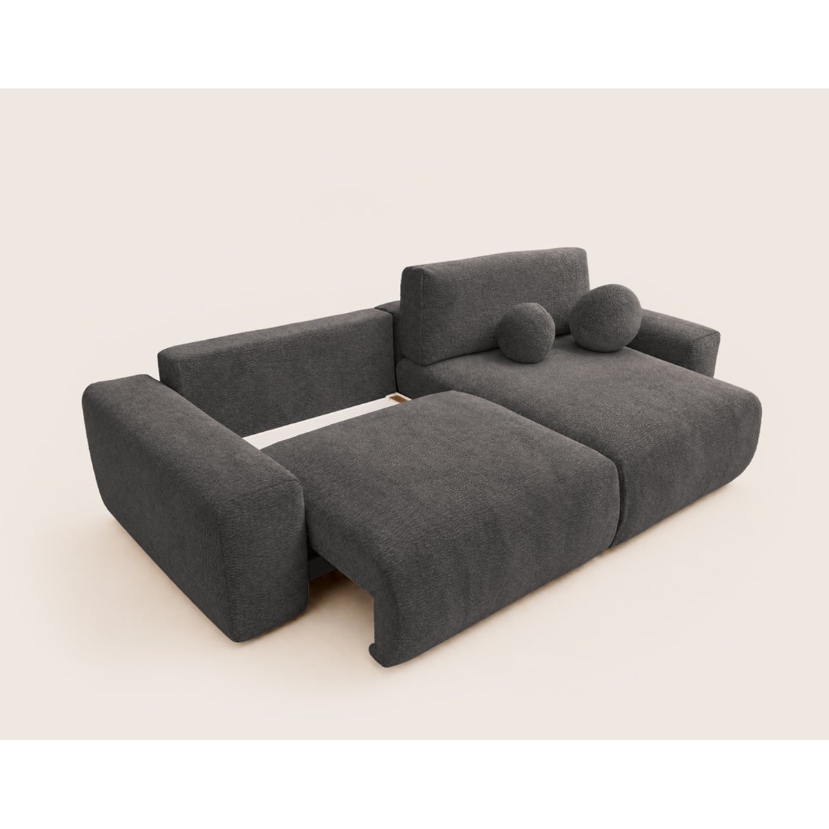 Canapé d'Angle Convertible 4 places - CONSTANCE gris, BEST MOBILIER