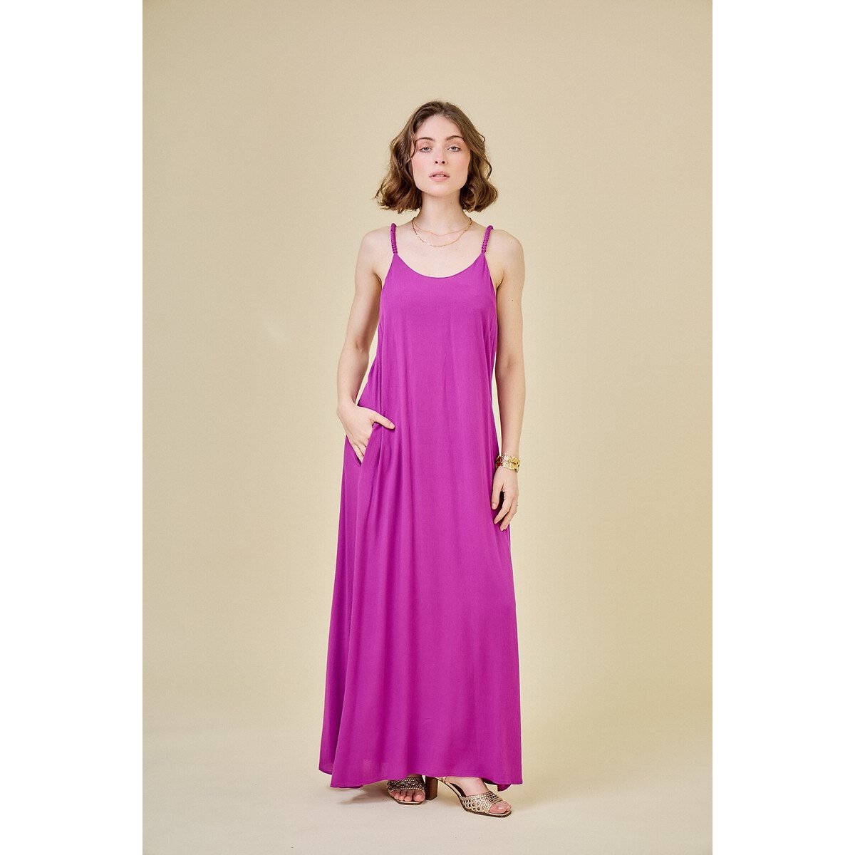 Maxi Cami Dress purple, SEE U SOON