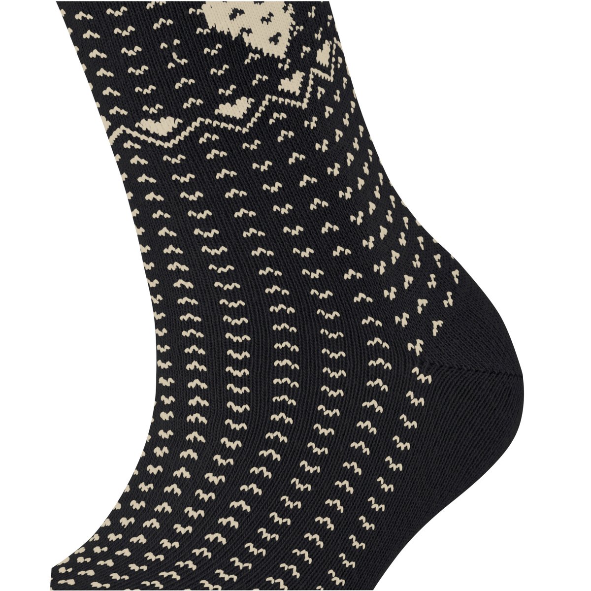 Chaussettes pour bottes Norwegian Heart Opaque noir basique, ESPRIT