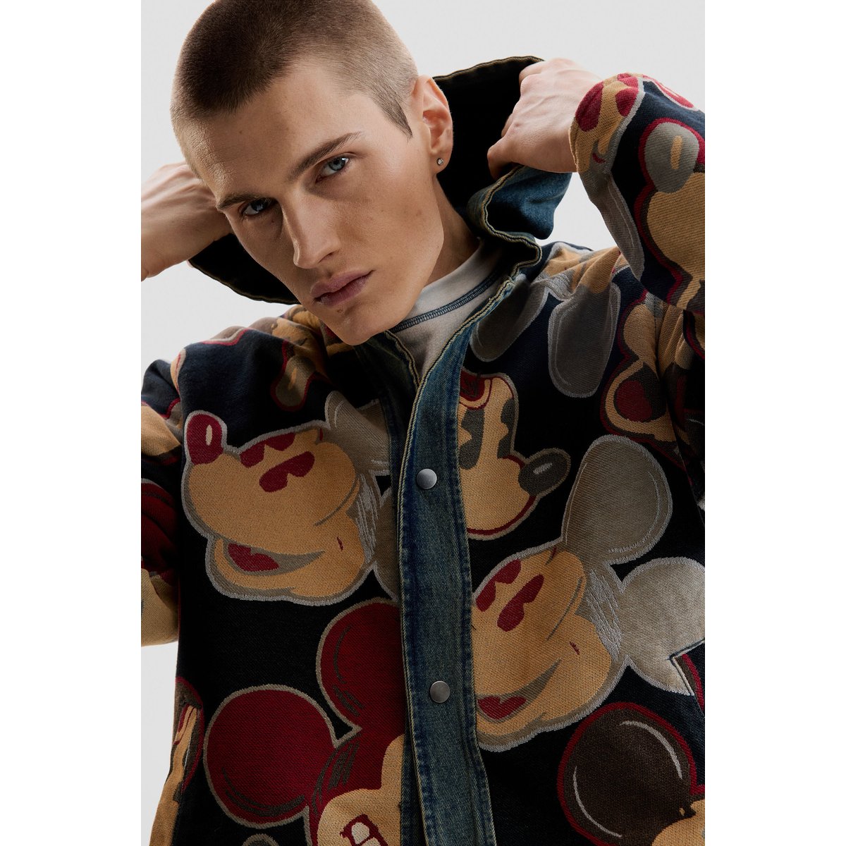 Veste en denim réversible Mickey™ bleu clair, DESIGUAL
