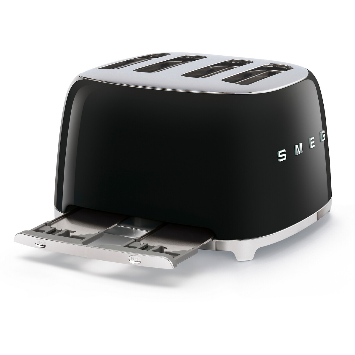 Retro Style 4-Slice Toaster - TSF03 black, SMEG