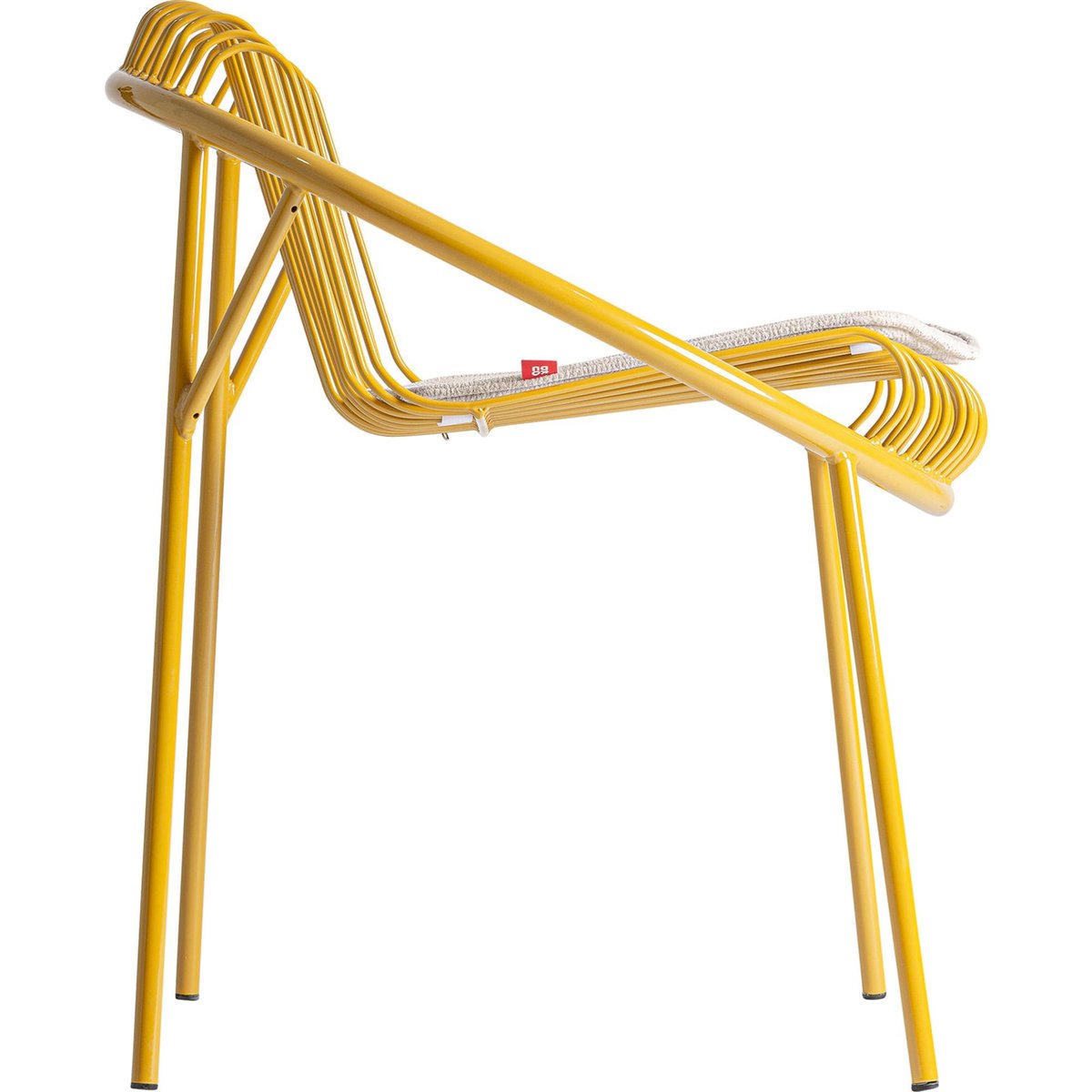 Chaise en fer collection S.BRIENZ moutarde et gris, RECOLLECTION