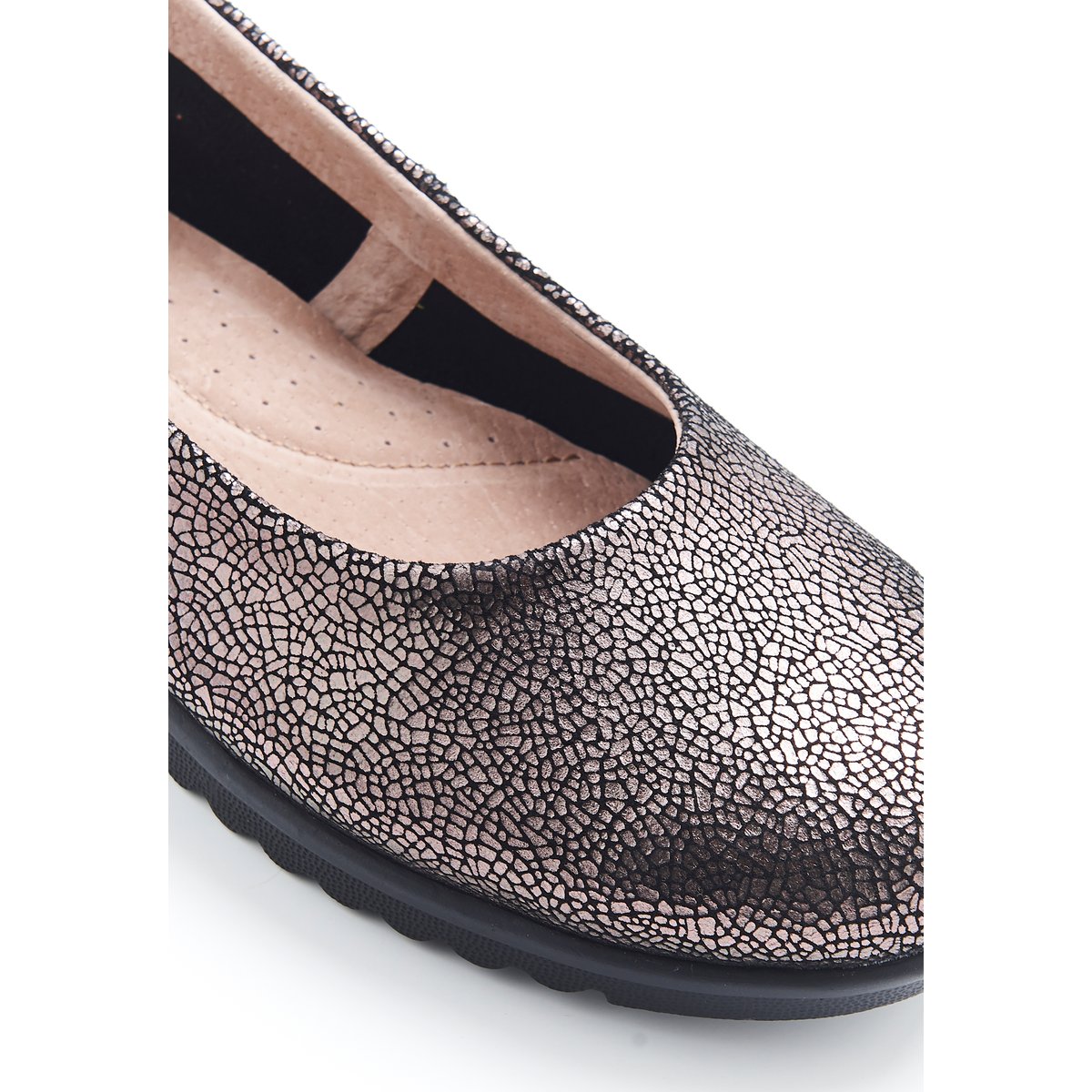 Ballerines compensées bronze métallisé, DAMART