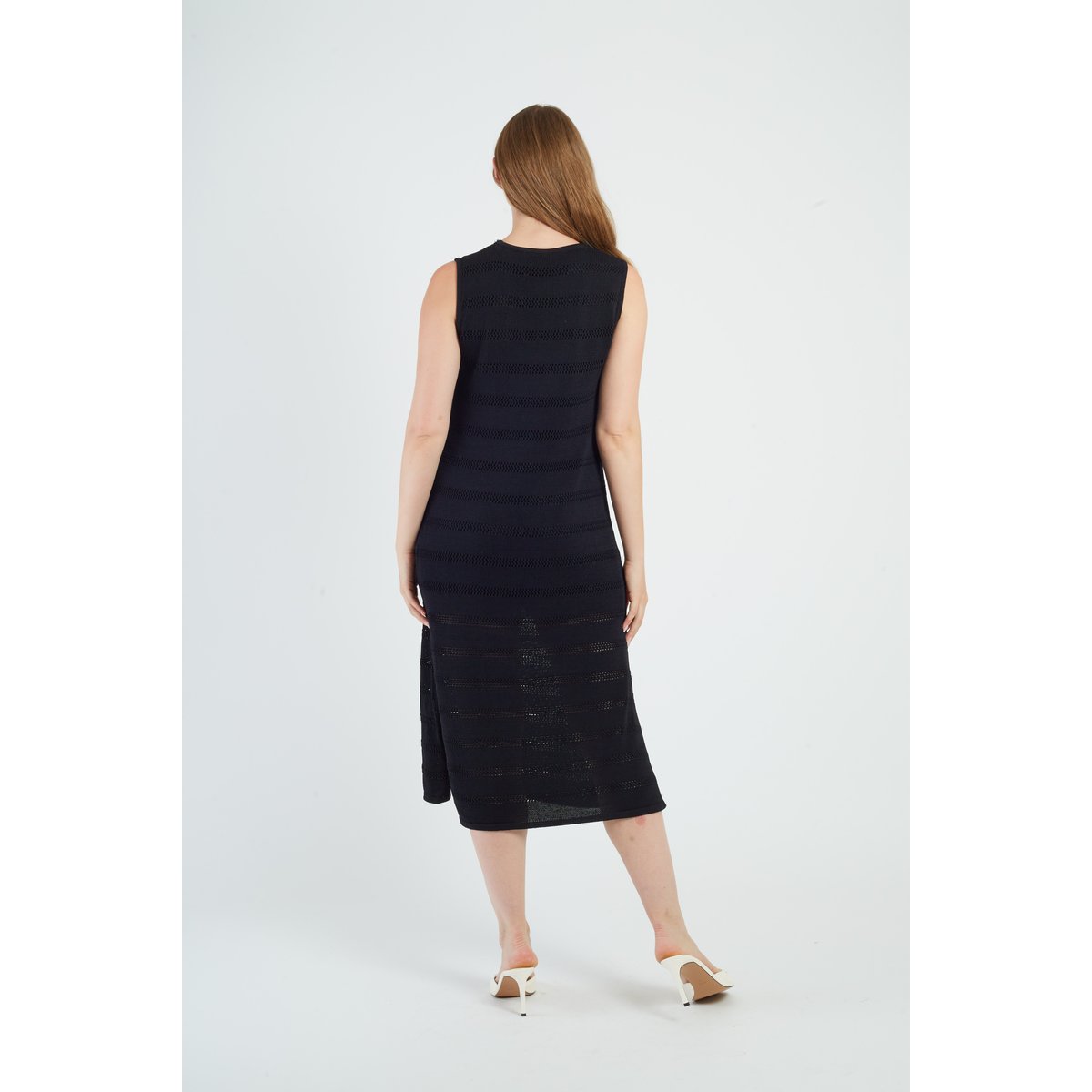 Robe midi en maille FLORENCE noir, DERHY