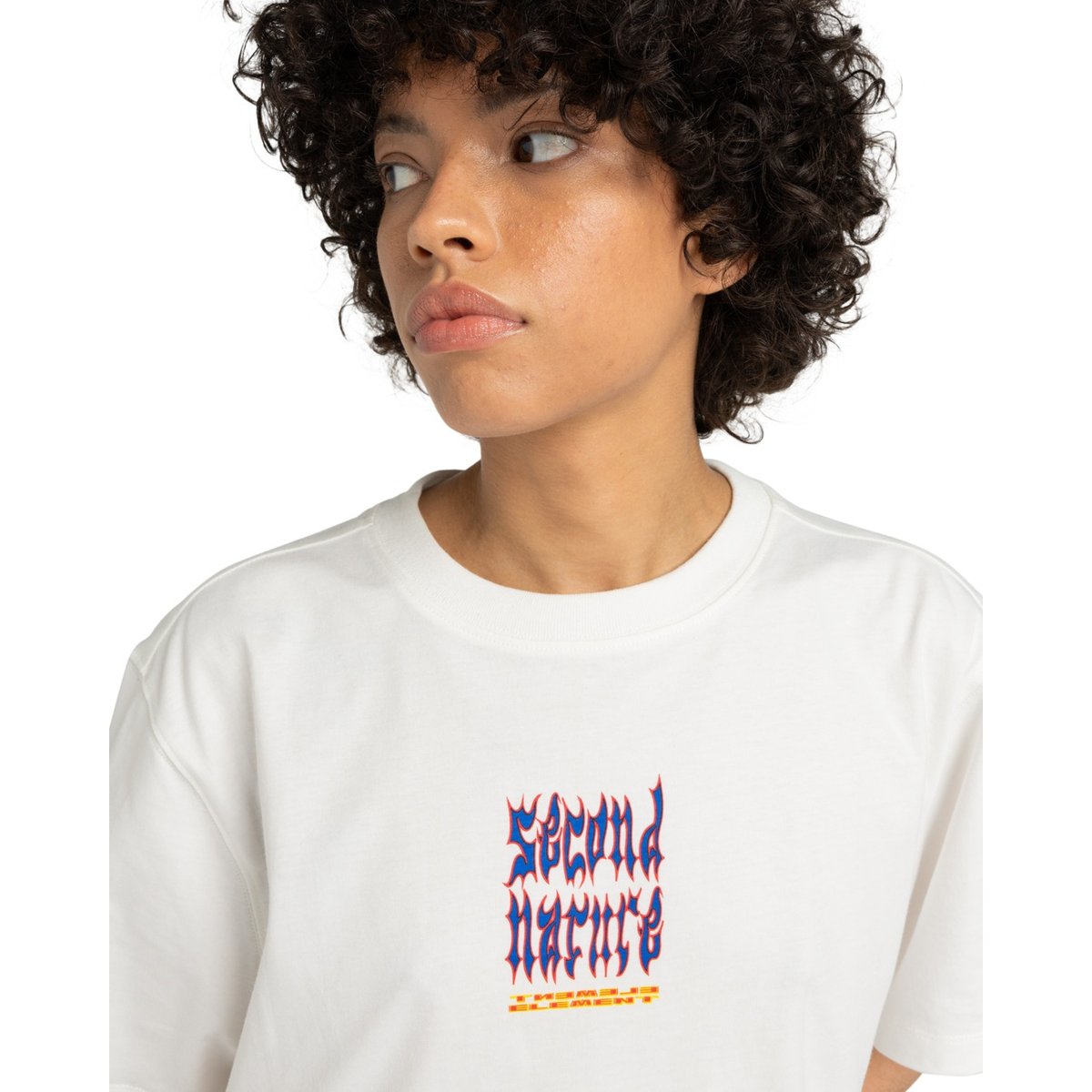 T-shirt à manches courtes SECOND NATURE W blanc off white, ELEMENT