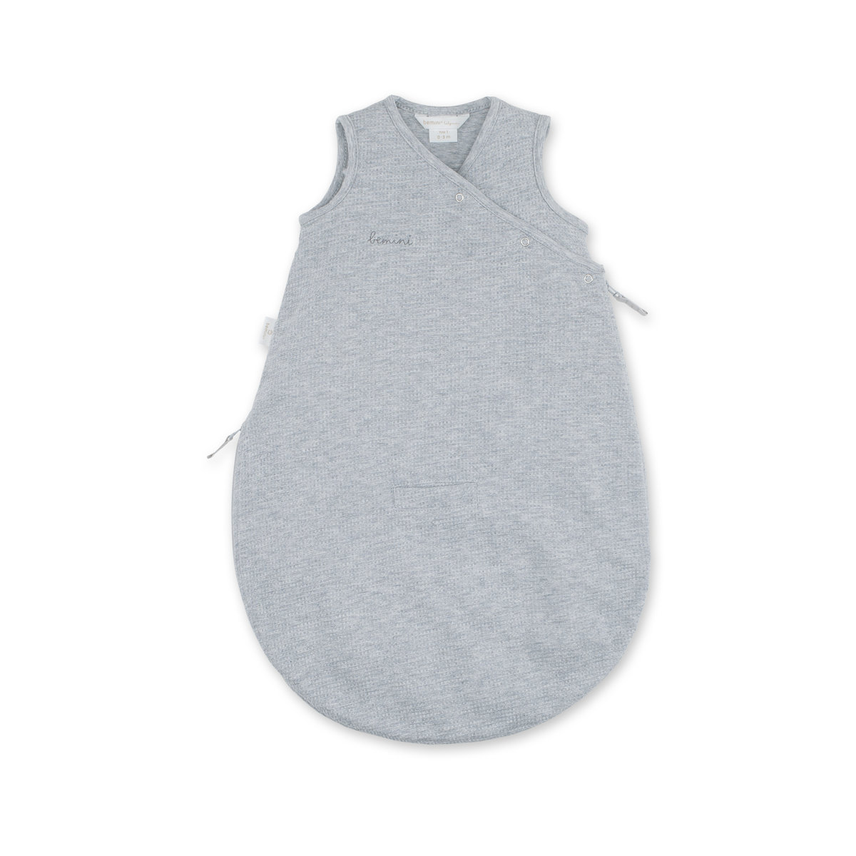 Gigoteuse sans manches été - TOG 1 Coton bio douceur mix grey, BEMINI