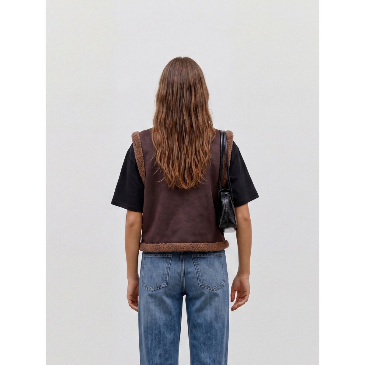 Gilet En Peluche marron - chocolate torte 1, VERO MODA