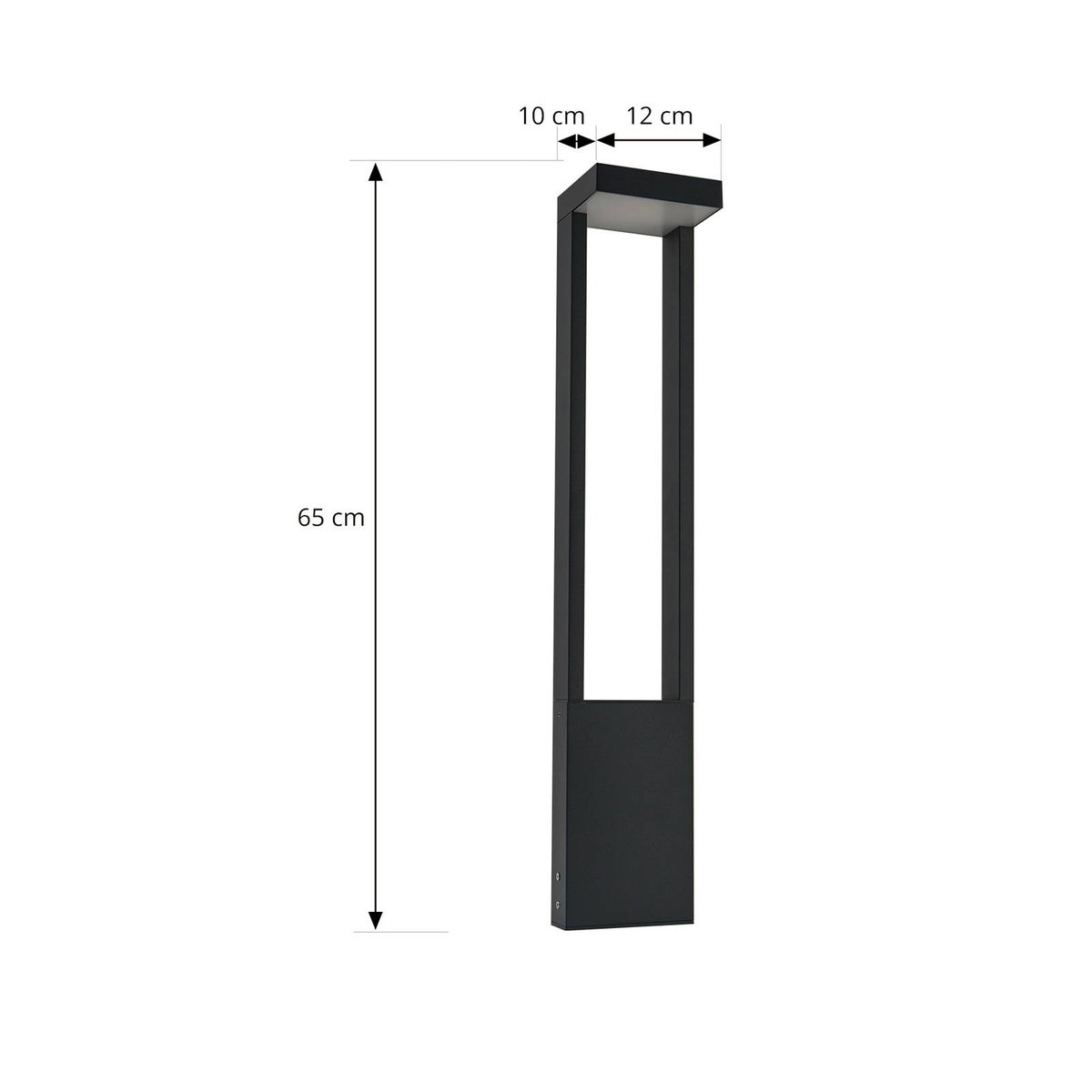 Luminaire extérieur en aluminium moderneLED anthracite, blanc, LINDBY