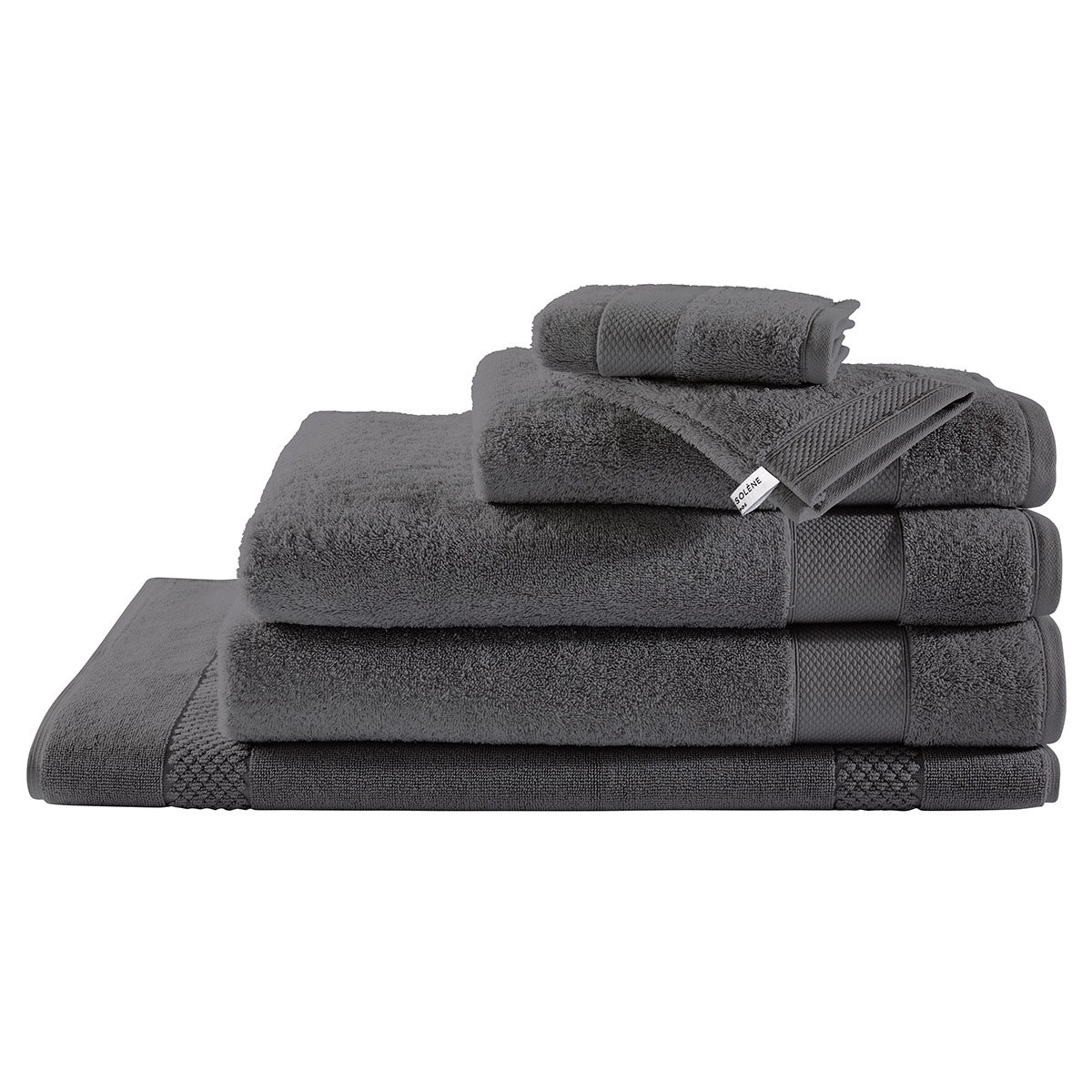 Drap De Douche BULLE poivre, ANNE DE SOLENE