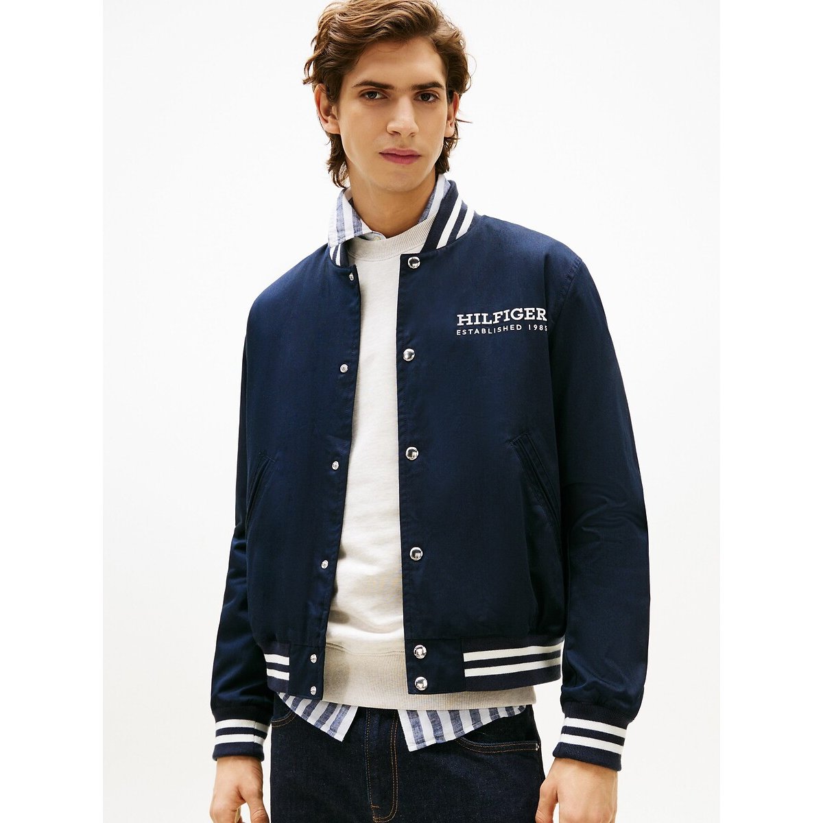 Veste américaine Varsity bleu marine, TOMMY HILFIGER