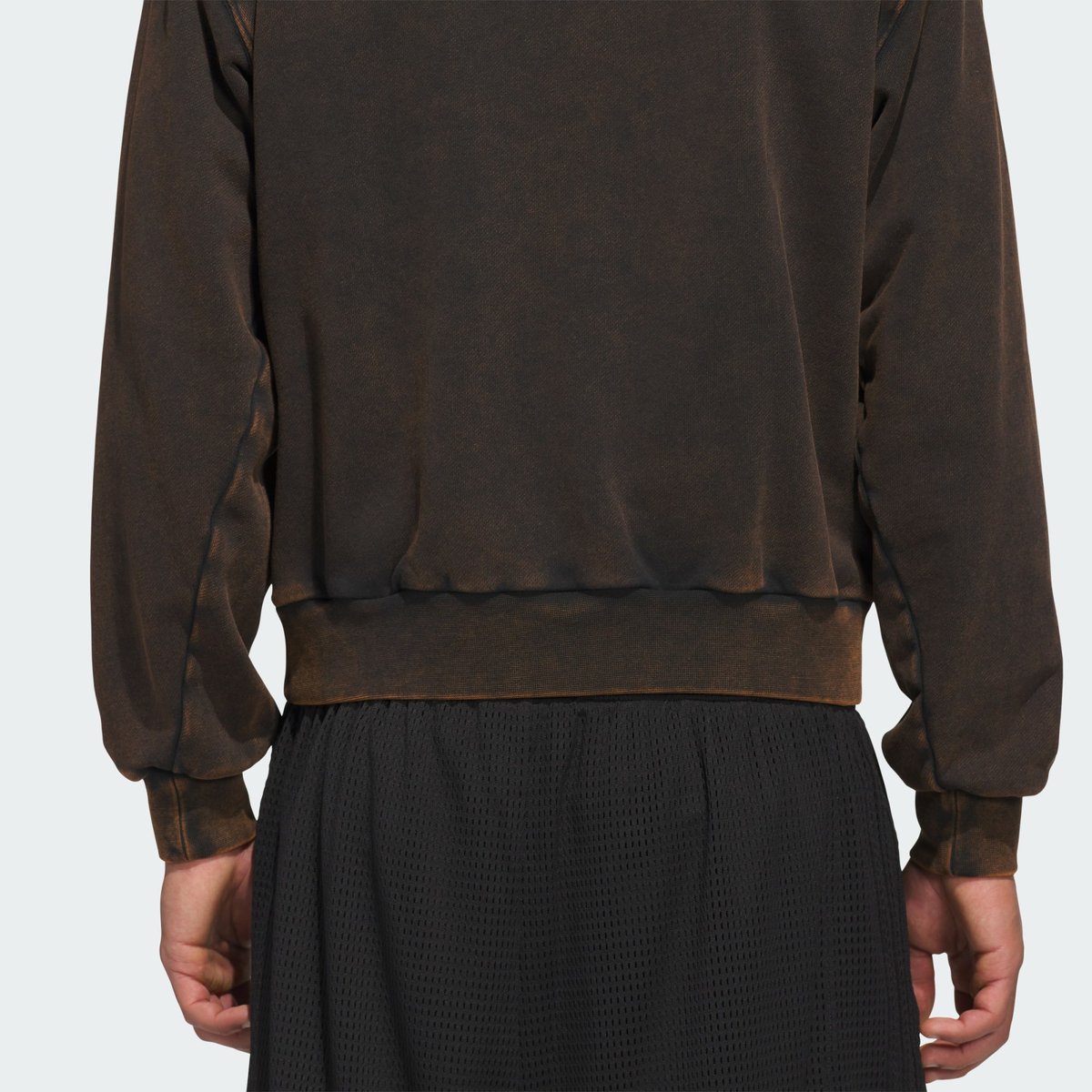 Sweat-Shirt Ras-Du-Cou Molleton Délavé Adidas Sweat-Shirt Ras-Du-Cou Molleton Délavé Adidas black, adidas Performance
