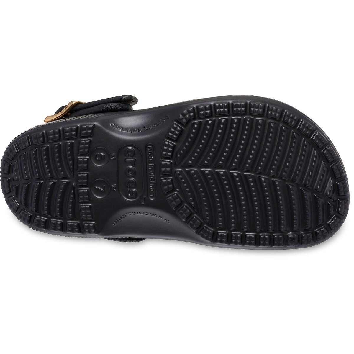 Klompen CLASSIC METALLIC BUCKLE zwart, CROCS
