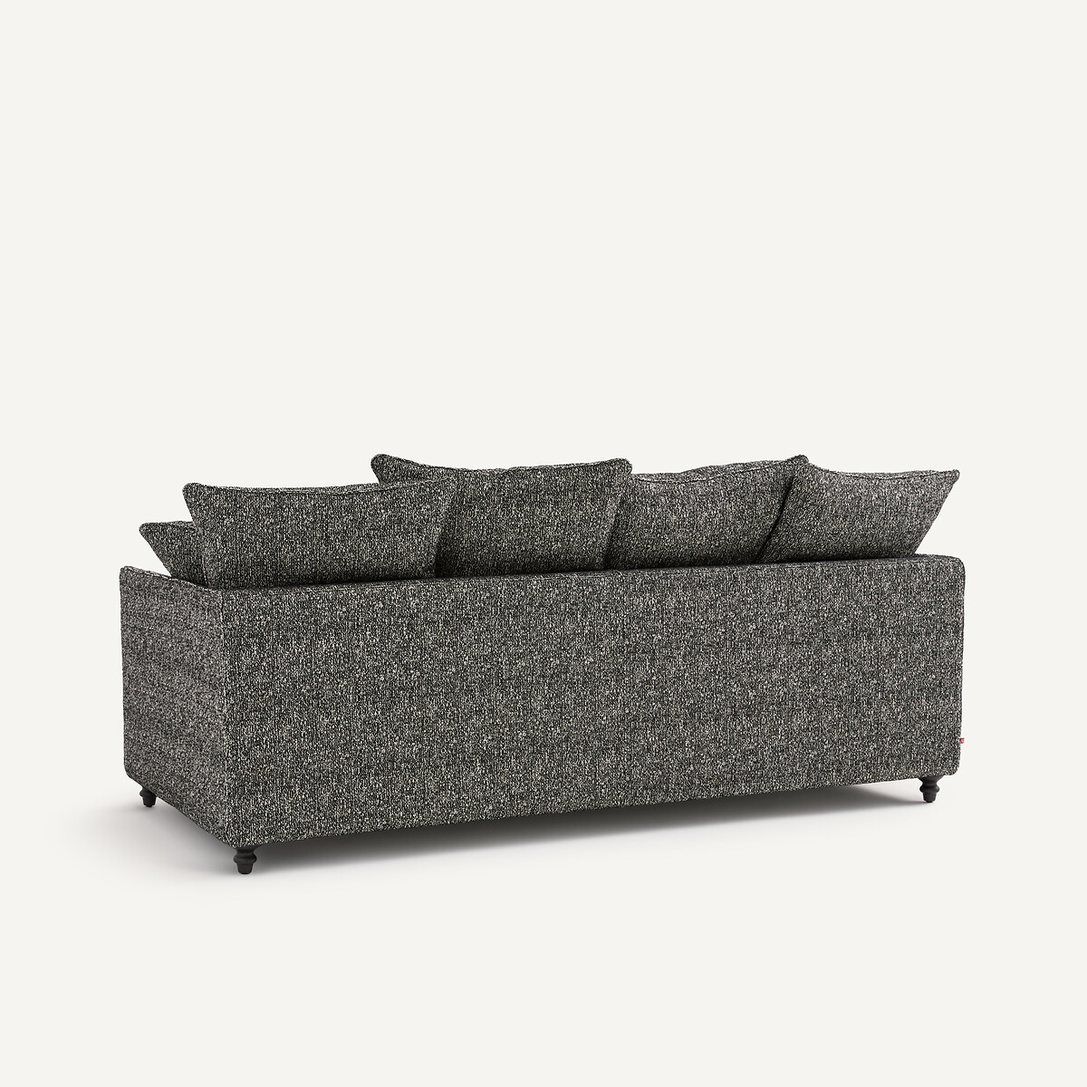 3-Sitzer-Sofa, umwandelbar, Bouclé, LAZARE schwarz, AM.PM