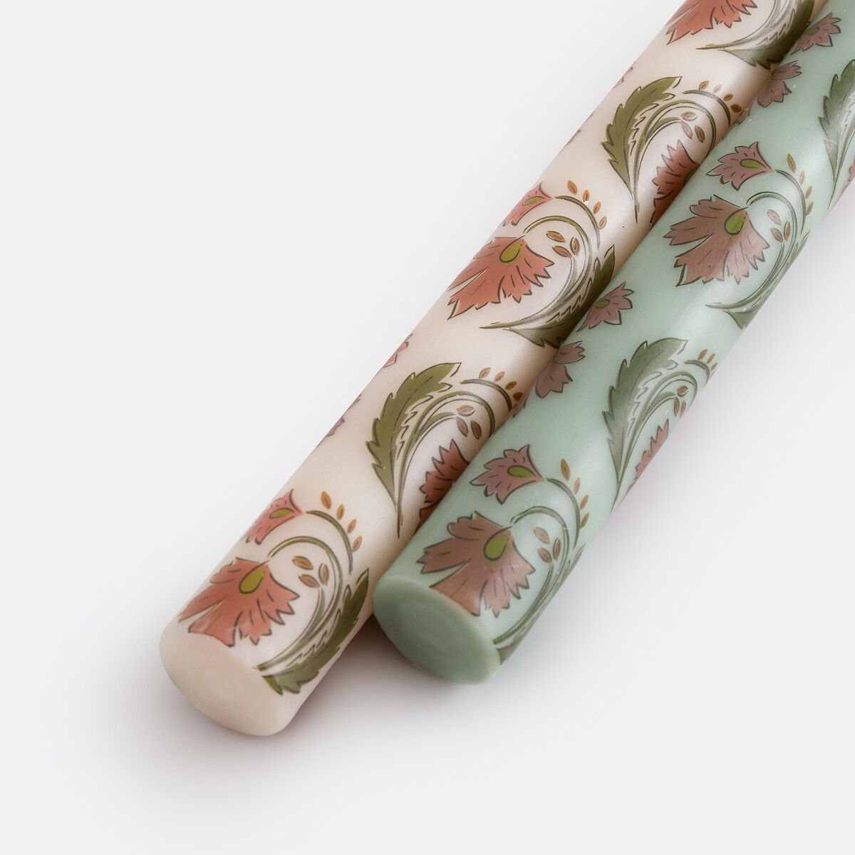 Set of 2 Ina Printed Candles multi-coloured, LA REDOUTE INTERIEURS