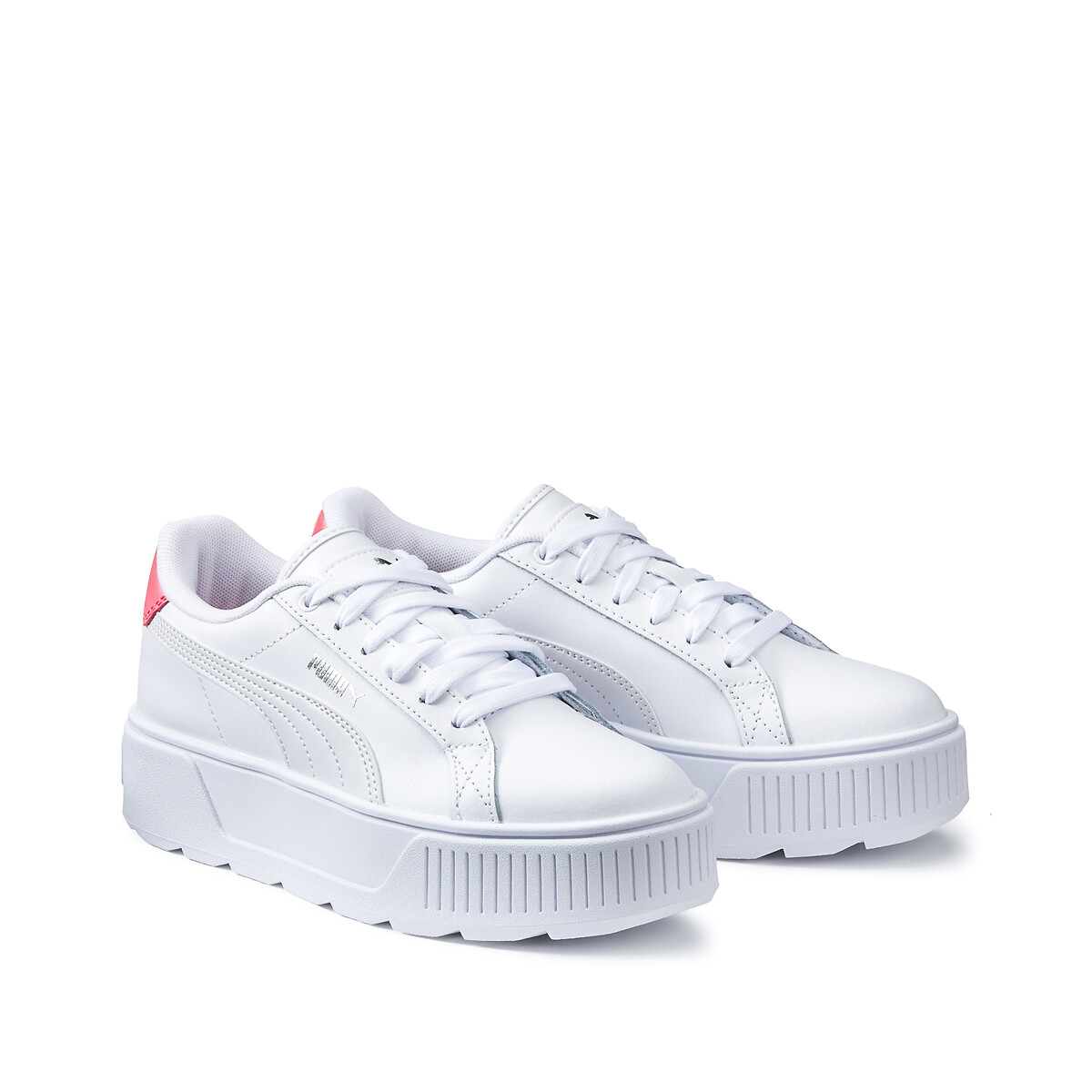 Baskets cuir Karmen blanc/gris, PUMA