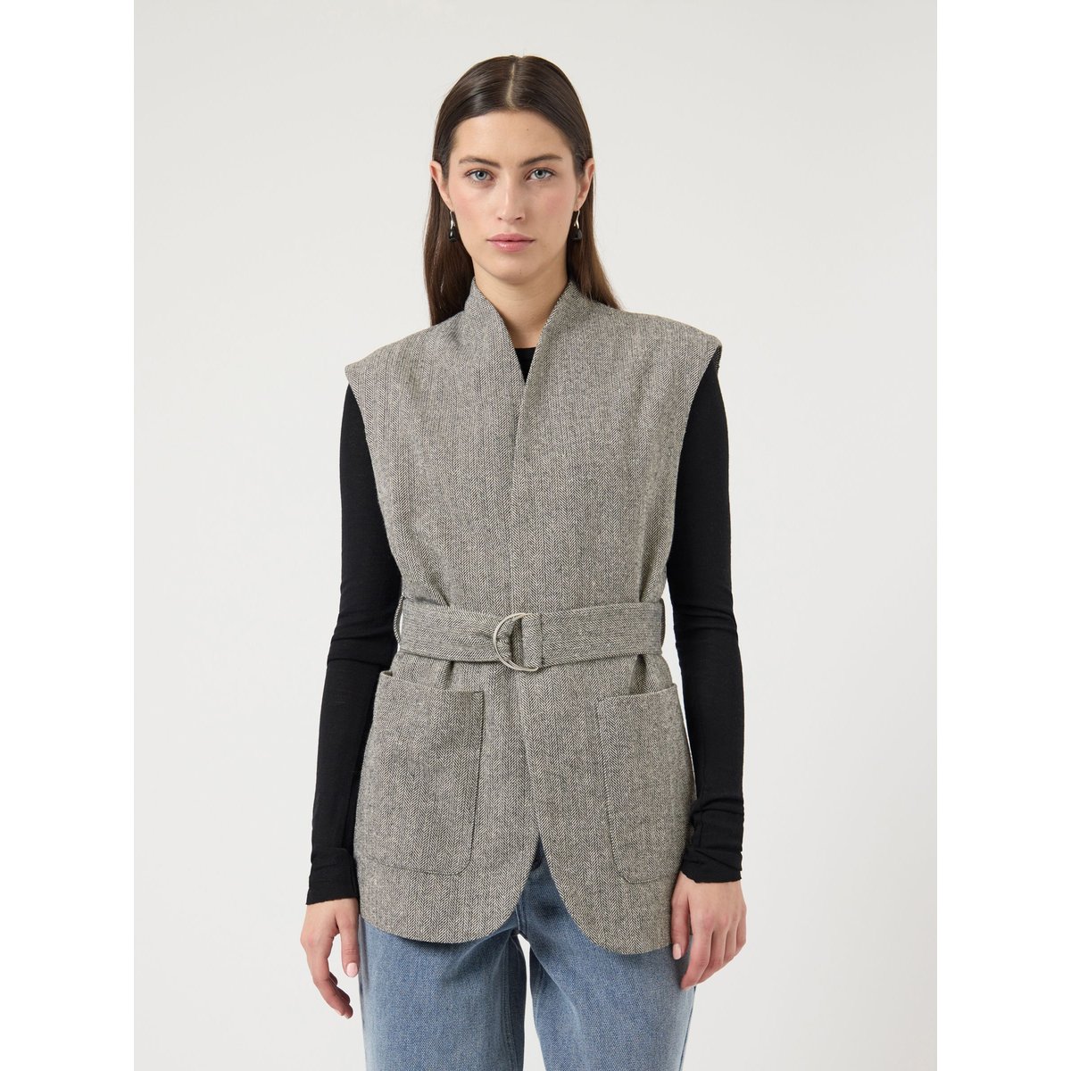 Gilet noir - black, YAS