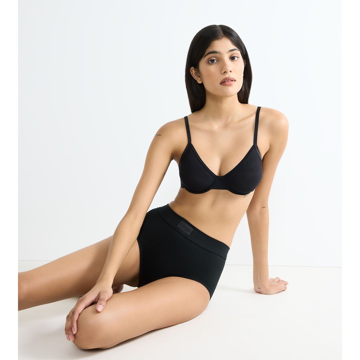 Set van 4 maxi-slip DOUBLE COMFORT zwart, SLOGGI